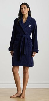 Badjas navy Logo Lauren Ralph Lauren