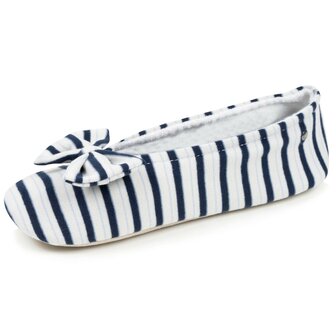 Ballerina gestreept blauw Isotoner