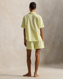 Seersucker slaapset Ralph Lauren geel