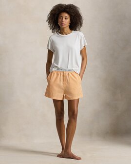 Katoenen seersucker boxershort orange