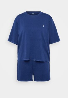 Blauwe club pyjamashort Ralph Lauren 