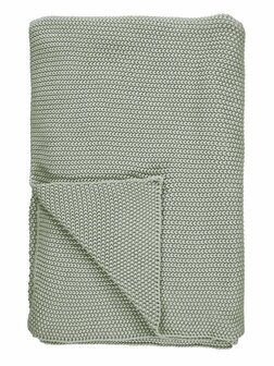 Nordic Knit plaid Garden Green 130x170