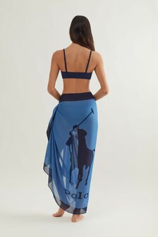 Pareo Ralph Lauren Pony blauw