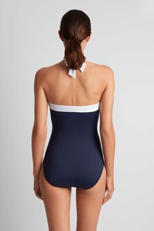 Shired Badpak Bandeau Lauren Ralph Lauren Blauw