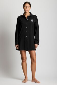 Strandjurk Lauren Ralph Lauren Logo Embroidered Black