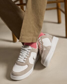 Masters Court leren sneaker Milkshake