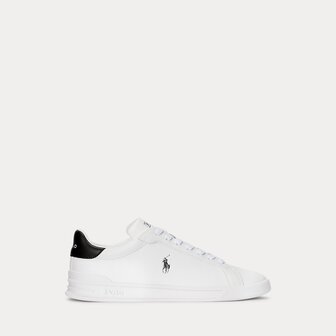 Heritage Court leren sneaker Ralph Lauren White