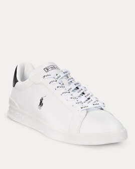 Heritage Court leren sneaker Ralph Lauren White