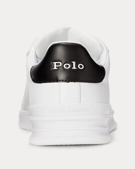 Heritage Court leren sneaker Ralph Lauren White