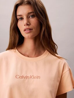 Relaxed T-shirt - Cotton Stretch Lounge Soft Orange