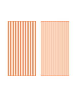 Amalfi Stripe badlinnen orange