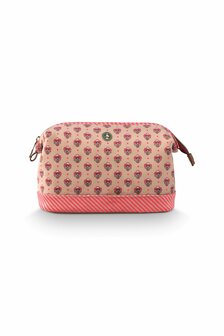 Toilettas Cooper Groot Jaipur Flower zand/pink Pip Studio