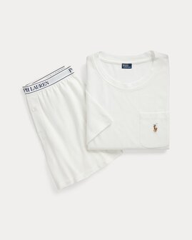 Oxford T-shirt en boxershort Polo Ralph Lauren wit