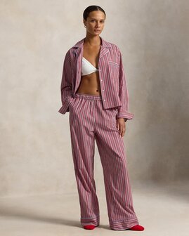 Madison doorknoop pyjama Polo stripe