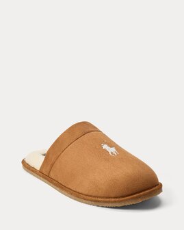 Klarence microsu&egrave;de pantoffel Cognac Ralph Lauren