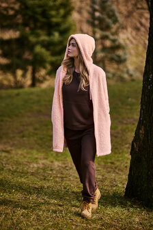 Homewearvest roze Verdissima