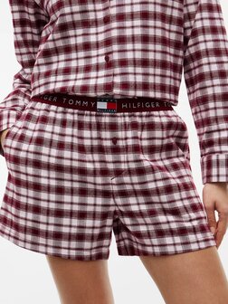 Flanellen pyjamashort Tommy Hilfiger
