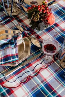 &Eacute;mile navy - placemats (Set van 4)