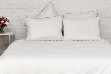 Dekbedset Bari percale wit