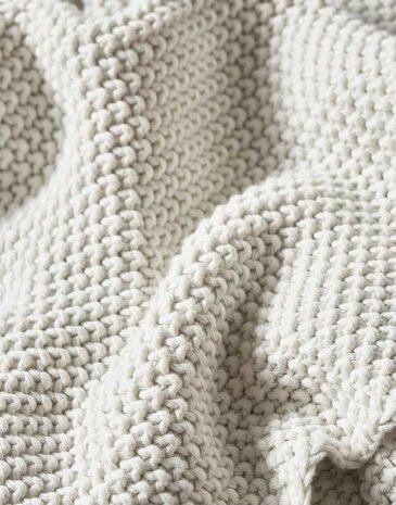 Nordic knit sierkussen off white