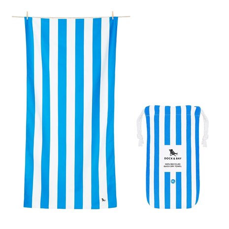Dock & Bay Beach Towel Cabana Bondi Blue XL