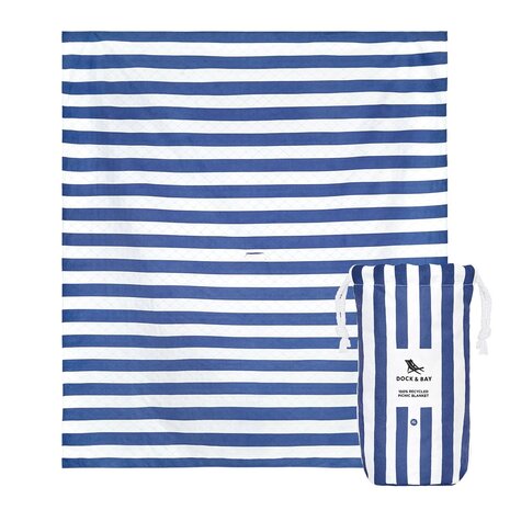 Dock & Bay Picnic Blanket Whitsunday Blue L