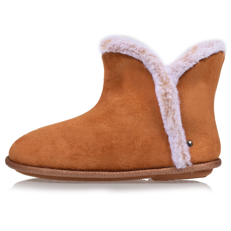 Laarsjes Chausson camel Isotoner