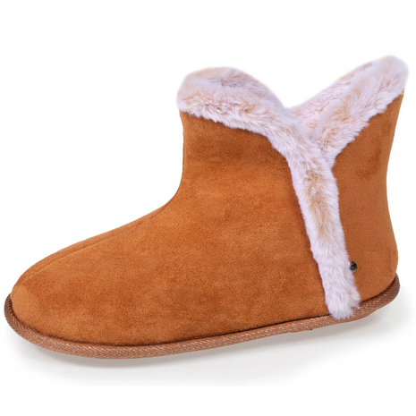 Laarsjes Chausson camel Isotoner