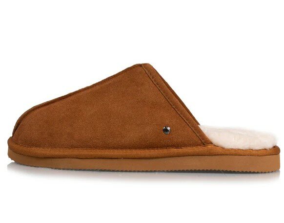 Open pantoffel camel heren Isotoner