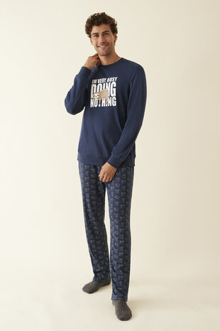 Pyjama heren blauw Nothing Promise