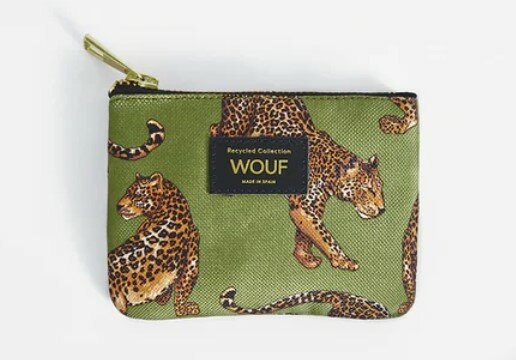 small pouch Leopard olijfgroen