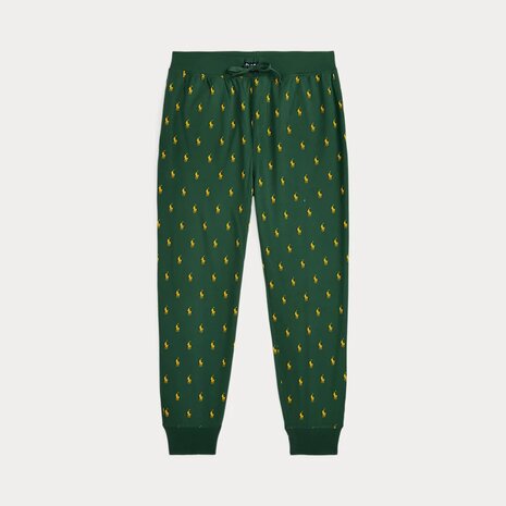 Groene jersey pyjamabroek met Pony