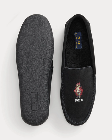 Brenan suède pantoffel met Polo Bear