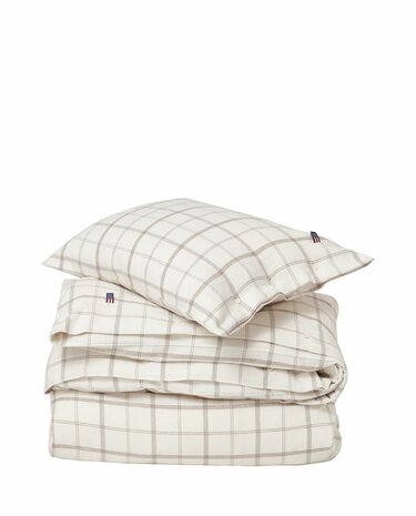 Wit/bruin flanel Lexington