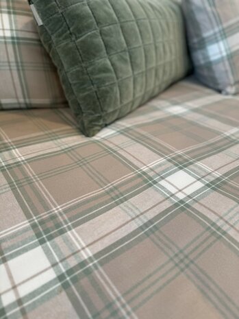 Courchevel green/beige flanel