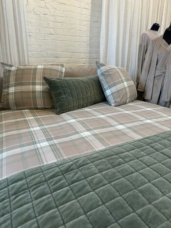 Courchevel green/beige flanel