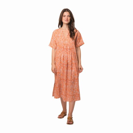 Jurk Nuala Aster oranje Zen Ethic