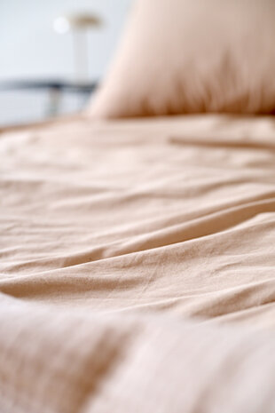 Stonewashed percale Mokka