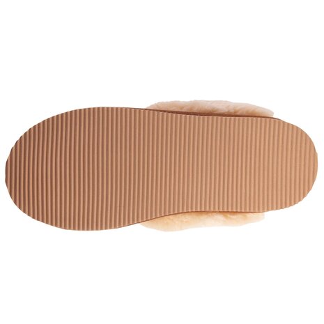 Open pantoffel Eva camel Isotoner