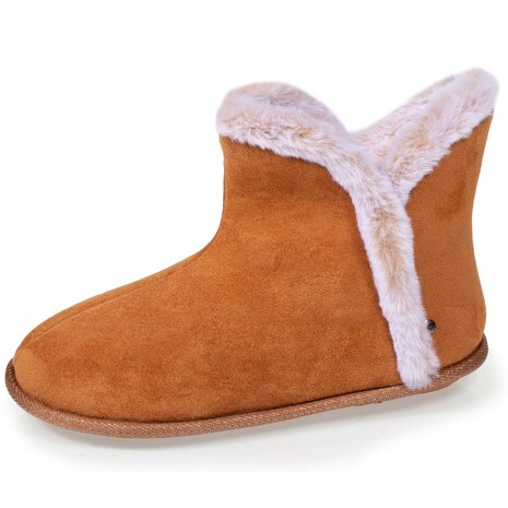Suede laarsjes camel Isotoner 