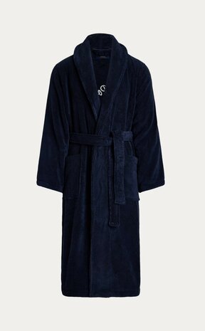 PRL borduur badjas navy Polo Ralph Lauren