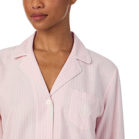 Pyjama rose gestreept Lauren Ralph Lauren