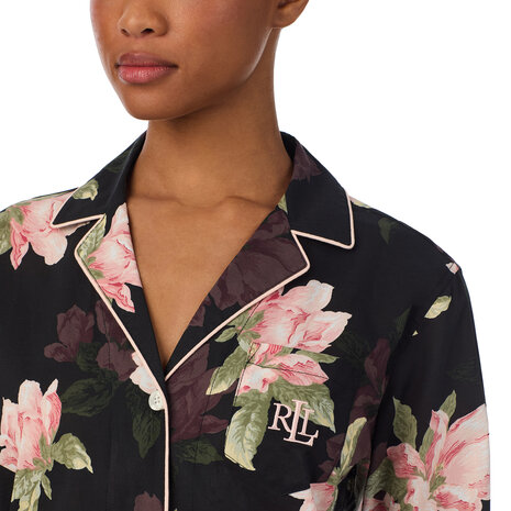 Pyjama Floral zwart Lauren Ralph Lauren