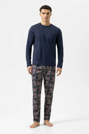 Pyjama Paisley jachtblauw heren Mey