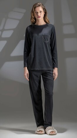 Pyjama antraciet Iora 