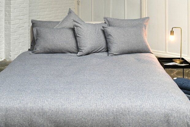 Herringbone blauw Flanel promo