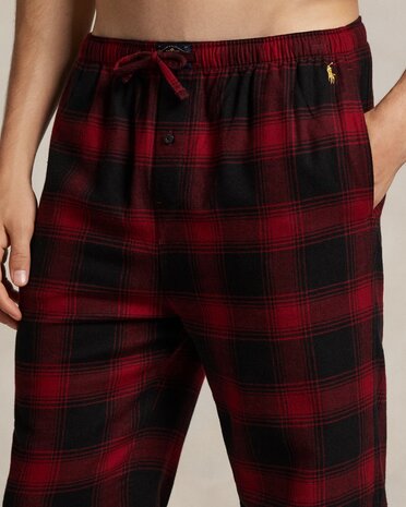 Geruite flanellen pyjama Polo Bear