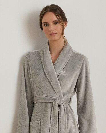 Kamerjas Chenille Lauren Ralph Lauren lichtgrijs