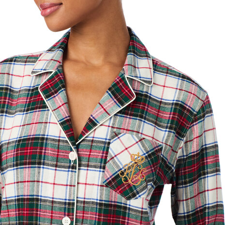 Pyjamaset brushed twill creme pld Lauren Ralph Lauren