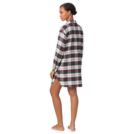 Nachtkleed brushed twill creme pld Lauren Ralph Lauren